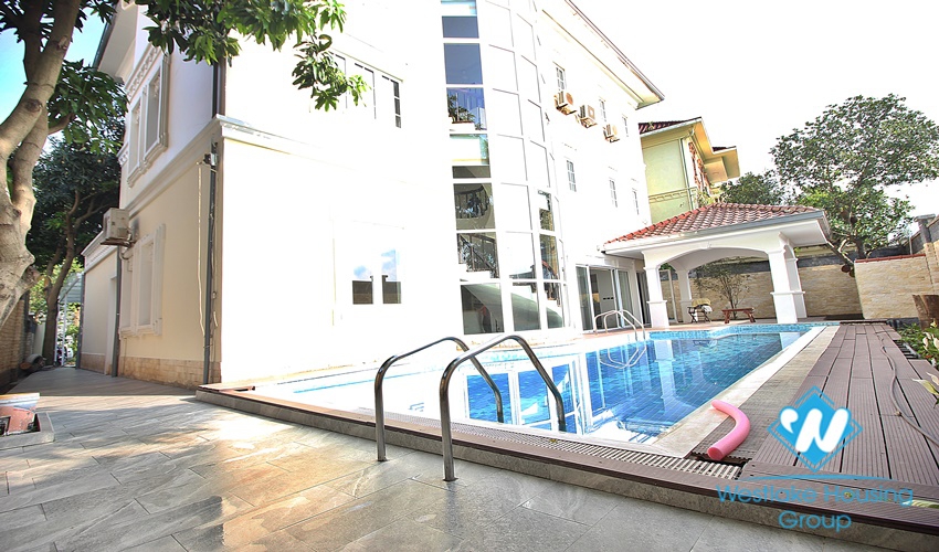 Gorgeous house with swimming pool for rent in Ciputra, Tay Ho